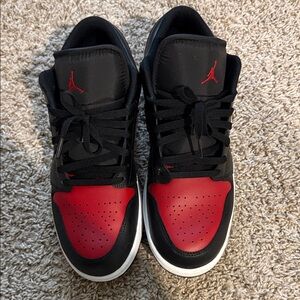 Nike Black and Red Men's Air Jordan Sneakers